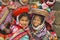 Cusco, PerÃº; December 20, 2018, group of Peruvian girls, Peru