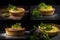 Custard Tart, Macao Pie, Macau Sweet Dessert, Egg Pastry, Pastel De Nata, Abstract Generative AI Illustration