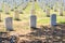 Custer National Cemetery at Little Bighorn Battlefield National Monument, Montana, USA.