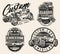 Custom cars vintage labels