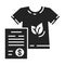 Custom clothing black line icon. Cloth made according to specifications provided or selected by the buyer. Pictogram for web page