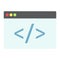 Custom coding flat icon, seo and development