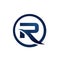 custom creative initial Letter R logo design vector graphic concept