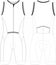 Custom Design cycling Sleeveless Skinsuit Blank Templates mock up illustration