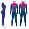 Custom Design  Skin Suit template mock ups illustration