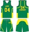 Custom Designs Basketball Uniform jersey  shorts Front and back view sports uniforms Mock ups Templates illustrations