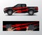 Custom livery race rally offroad car vehicle sticker and tinting. Car wrap decal design vector