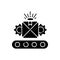 Custom manufacturing black glyph icon