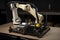 custom robotic arm with saw, drill, and other tools for intricate industrial applications