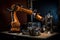 custom robotic arm with saw, drill, and other tools for intricate industrial applications