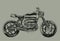 Custom scrambler motorcycle vector illustration