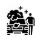 customer car washing glyph icon vector illustration