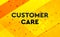 Customer Care abstract digital banner yellow background