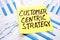 Customer centric strategy and pile of the files