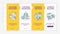 Customer development framework onboarding vector template