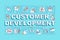 Customer development word concepts banner