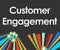 Customer Engagement Dark Colorful Elements