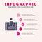 Customer, Engagement, Mobile, Social Solid Icon Infographics 5 Steps Presentation Background
