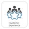 Customer Experience Line Icon.