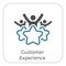 Customer Experience Line Icon.