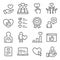 Customer Feedback icons set vector illustration. Contains such icon as User Satisfaction, Rating, Survey, Criminal and more. Expan