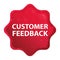 Customer Feedback misty rose red starburst sticker button