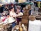 A customer inspects a home decor product at a store in Dapitan Market