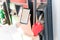 Customer Paying Through Smartphone At Gas Station