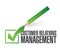 Customer relationship management check mark