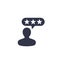 Customer reviews, feedback icon