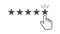 Customer reviews, rating, user feedback concept vector icon