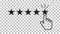 Customer reviews, rating, user feedback concept vector icon. Fla
