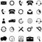 Customer service icon set