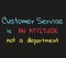 Customer Service quote in colors for business