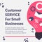 Customer service for small businesses, banner