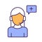 Customer services Vector Icon easily modify.