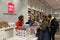 Customer shopping in a Miniso store. Minsk, Belarus - april, 2022