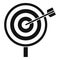Customer target icon, simple style