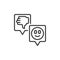 Customers feedback vector icon