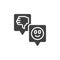 Customers feedback vector icon