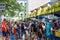 Customers at Food Booths at the Crescent City Blues and Barbecue Festival