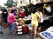 Customers look at a wide variety of chirstmas decors at a store in Dapitan Market