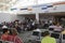 Customers wait for flight at Luis Munoz Marin San Juan airport in Puerto Rico