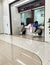 customers waiting for service at industrial commercial bank of china