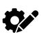 Customisation vector icon. customize illustration sign. mechanical symbol.