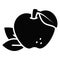 A customizable icon of Red apple, ready to use vector