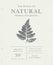 Customizable vintage label of Natural organic herbal products