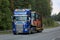 Customized Scania V8 Semi Hauls Roadworks Machinery