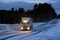 Customized Super Scania Truck Transport on Winter Road