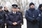 Customs officers at inauguration of new moldovan ukrainian border Palanca